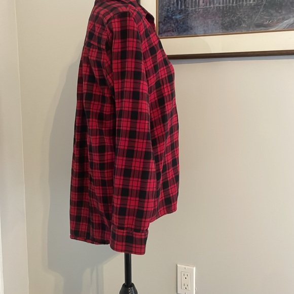 G.H Bass red and black flannel size L - Picture 4 of 5